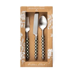 Supper Club 3-Piece Place Setting - Courtly Check|MacKenzie-Childs Sale