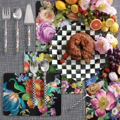 Supper Club Salad Serving Set - Courtly Check|MacKenzie-Childs New
