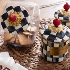 Sweets Jar With Courtly Check Enamel Lid|MacKenzie-Childs Sale