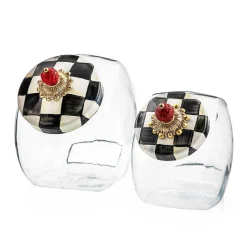 Sweets Jar With Courtly Check Enamel Lid|MacKenzie-Childs Sale