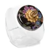 Sweets Jar With Flower Market Enamel Lid - Black|MacKenzie-Childs