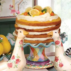 Taylor Fluted Cake Stand - Odd Fellows|MacKenzie-Childs Online