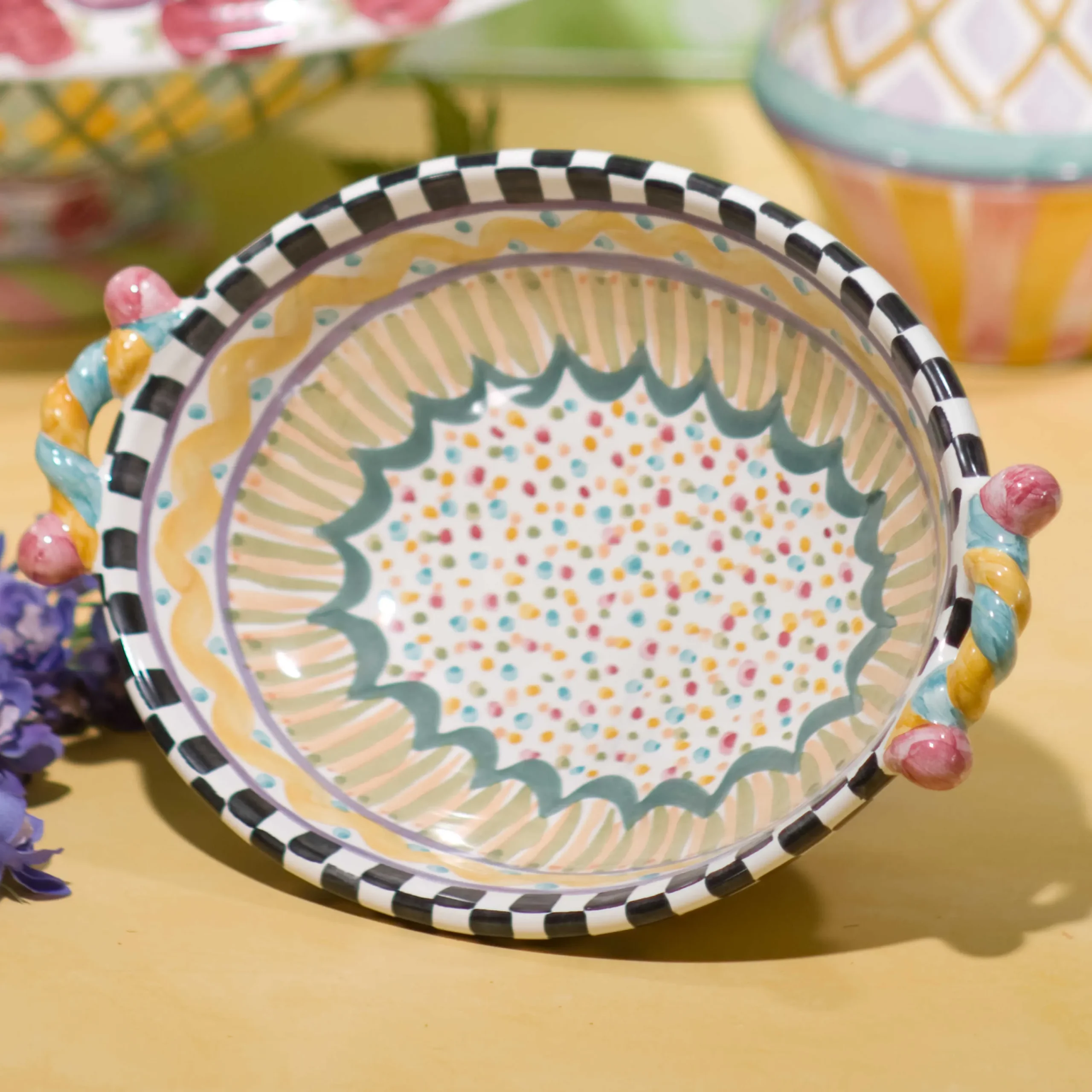 Taylor Large Footed Serving Dish - Odd Fellows|MacKenzie-Childs Best