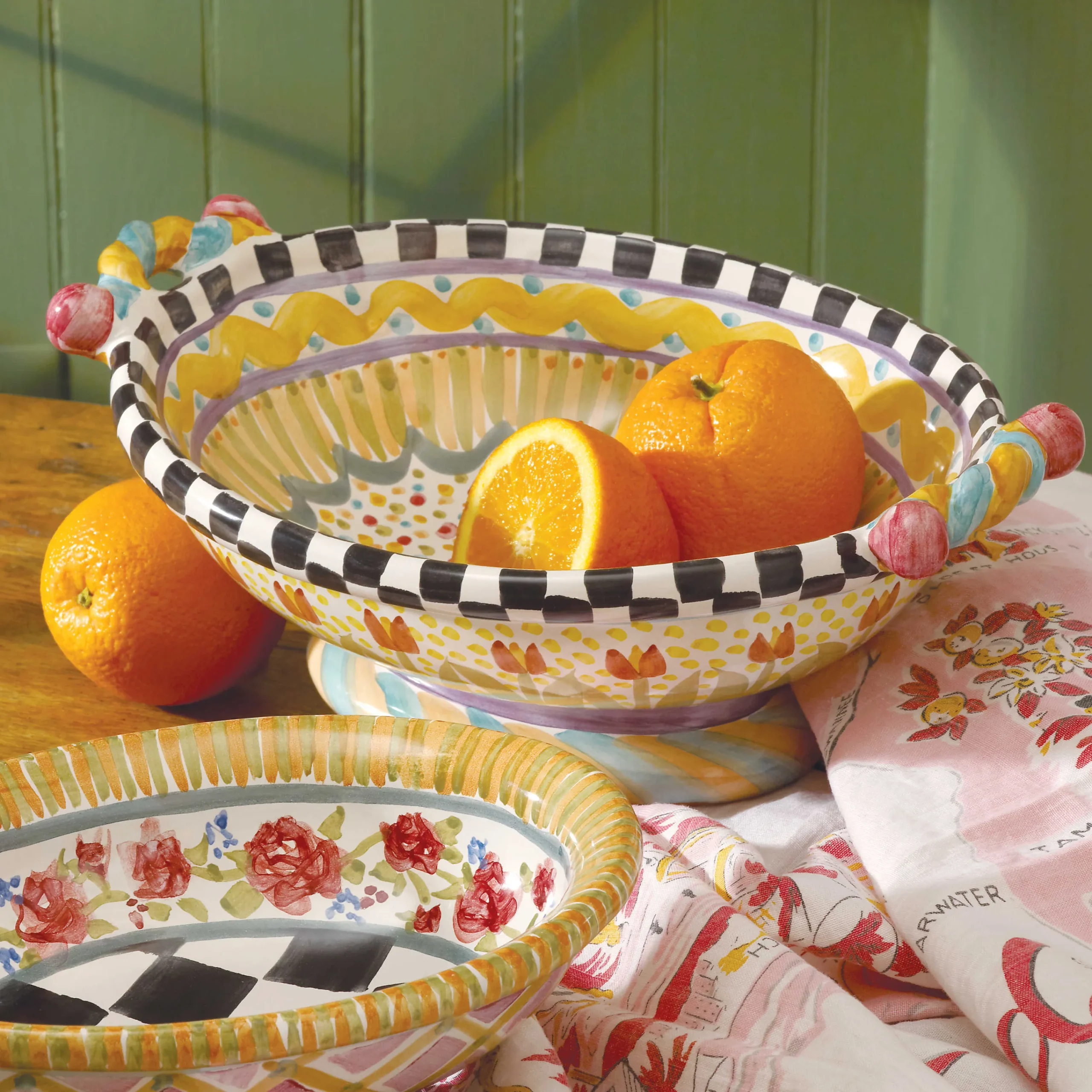 Taylor Large Footed Serving Dish - Odd Fellows|MacKenzie-Childs Best