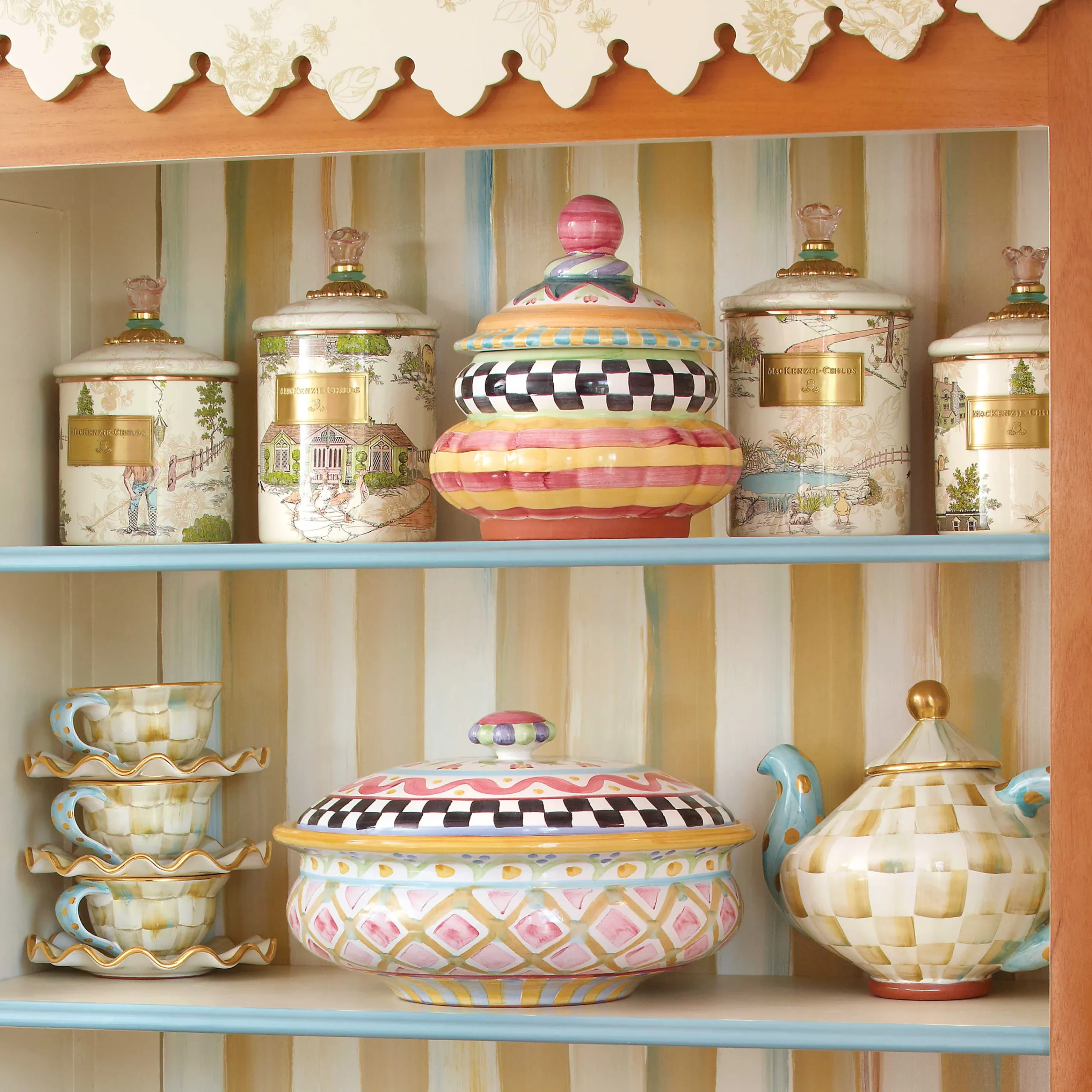 Taylor Small Canister - Odd Fellows|MacKenzie-Childs Discount