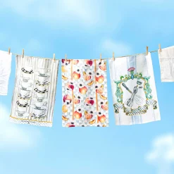 Tea Cups Dish Towel|MacKenzie-Childs Best