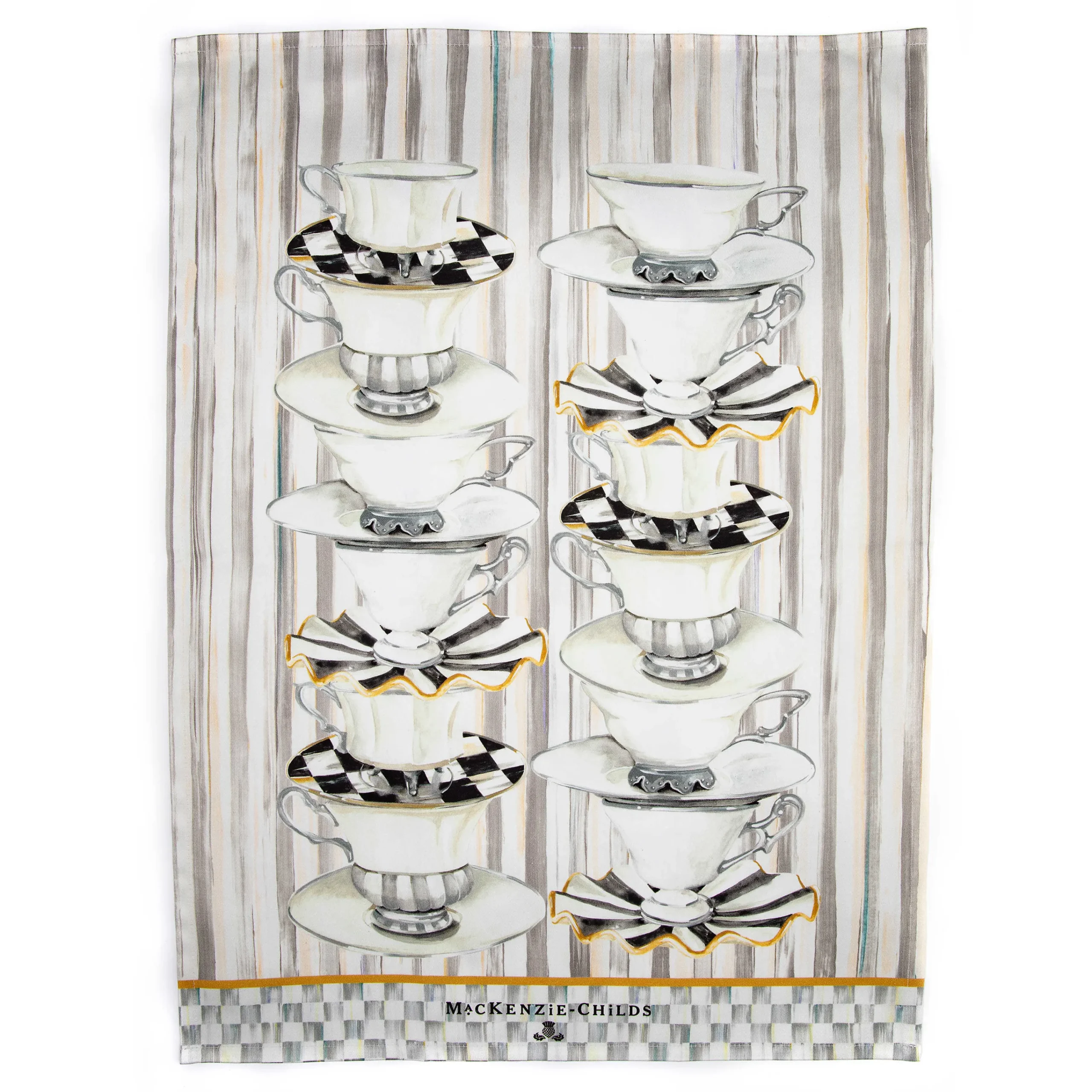 Tea Cups Dish Towel|MacKenzie-Childs Best