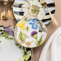 Thistle & Bee Bread & Butter Plate|MacKenzie-Childs Hot