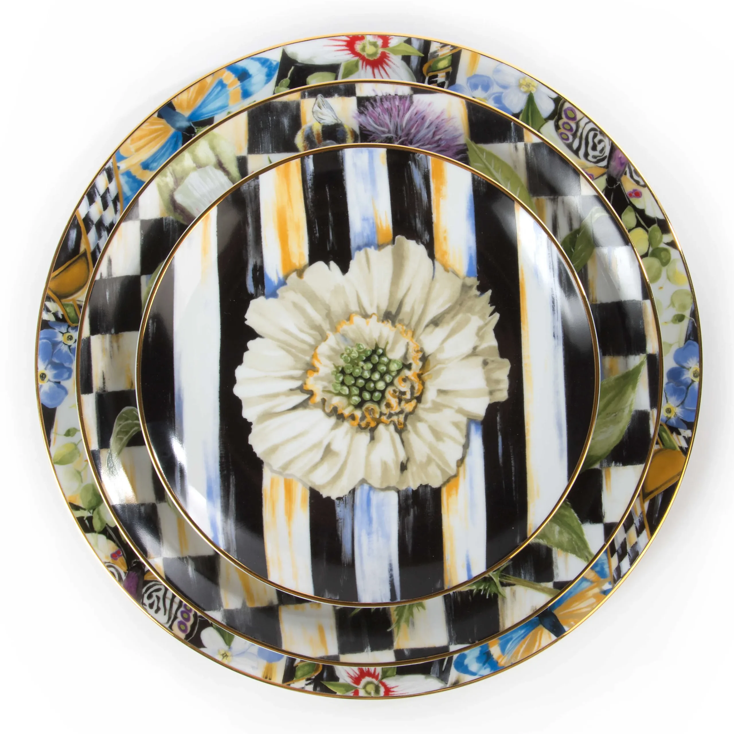 Thistle & Bee Dinner Plate - Garland|MacKenzie-Childs Outlet