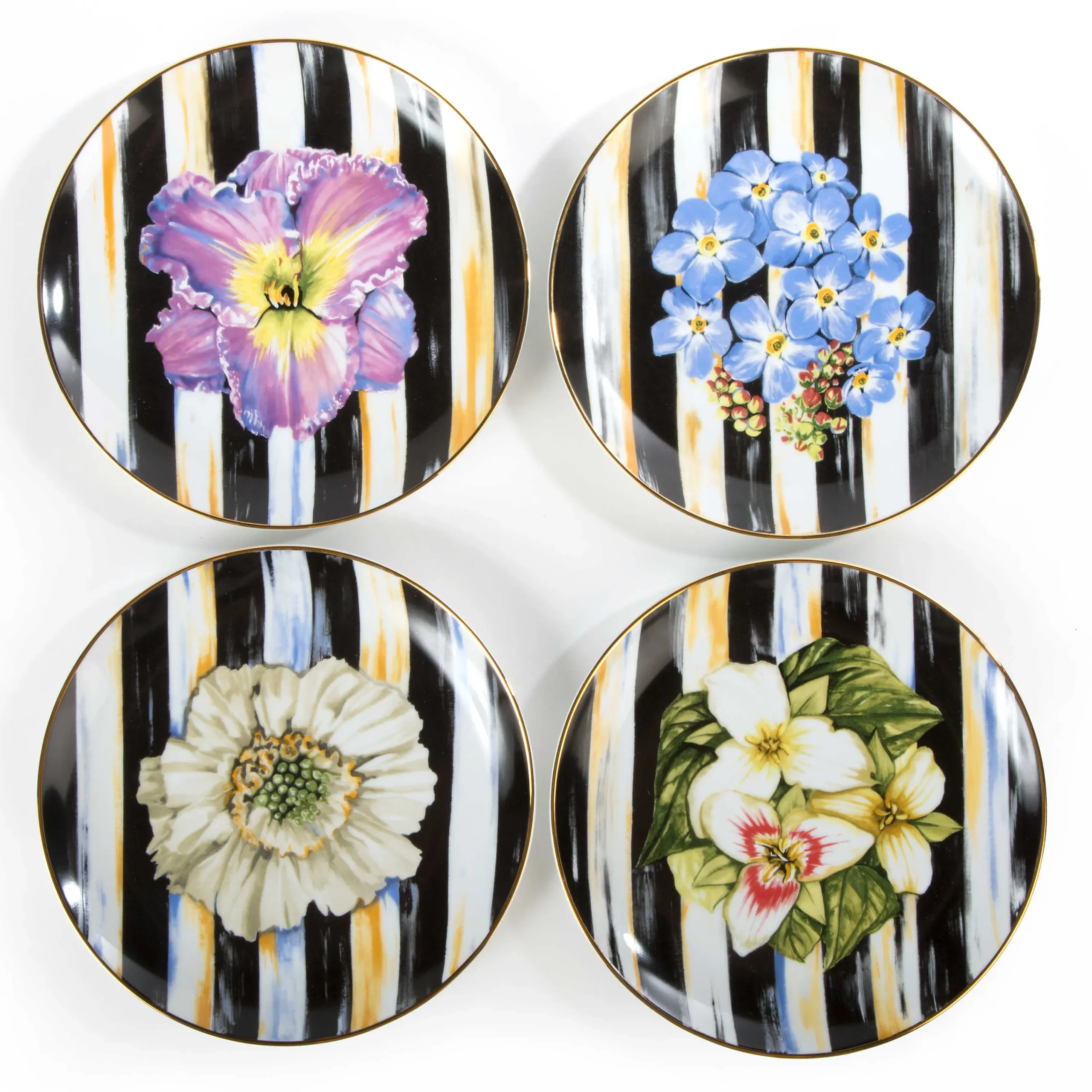 Thistle & Bee Salad Plate - Trillium|MacKenzie-Childs