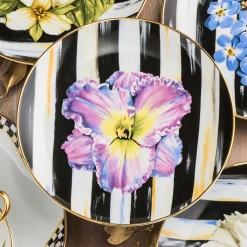 Thistle & Bee Salad Plate - Iris|MacKenzie-Childs Discount