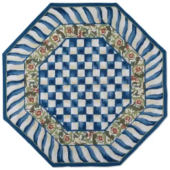 Truly Royal Check Rug - 6' Octagon|MacKenzie-Childs Clearance