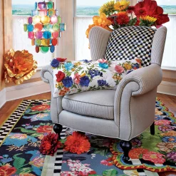 Tudor Rose Rug - 2'8" X 8' Runner|MacKenzie-Childs Hot