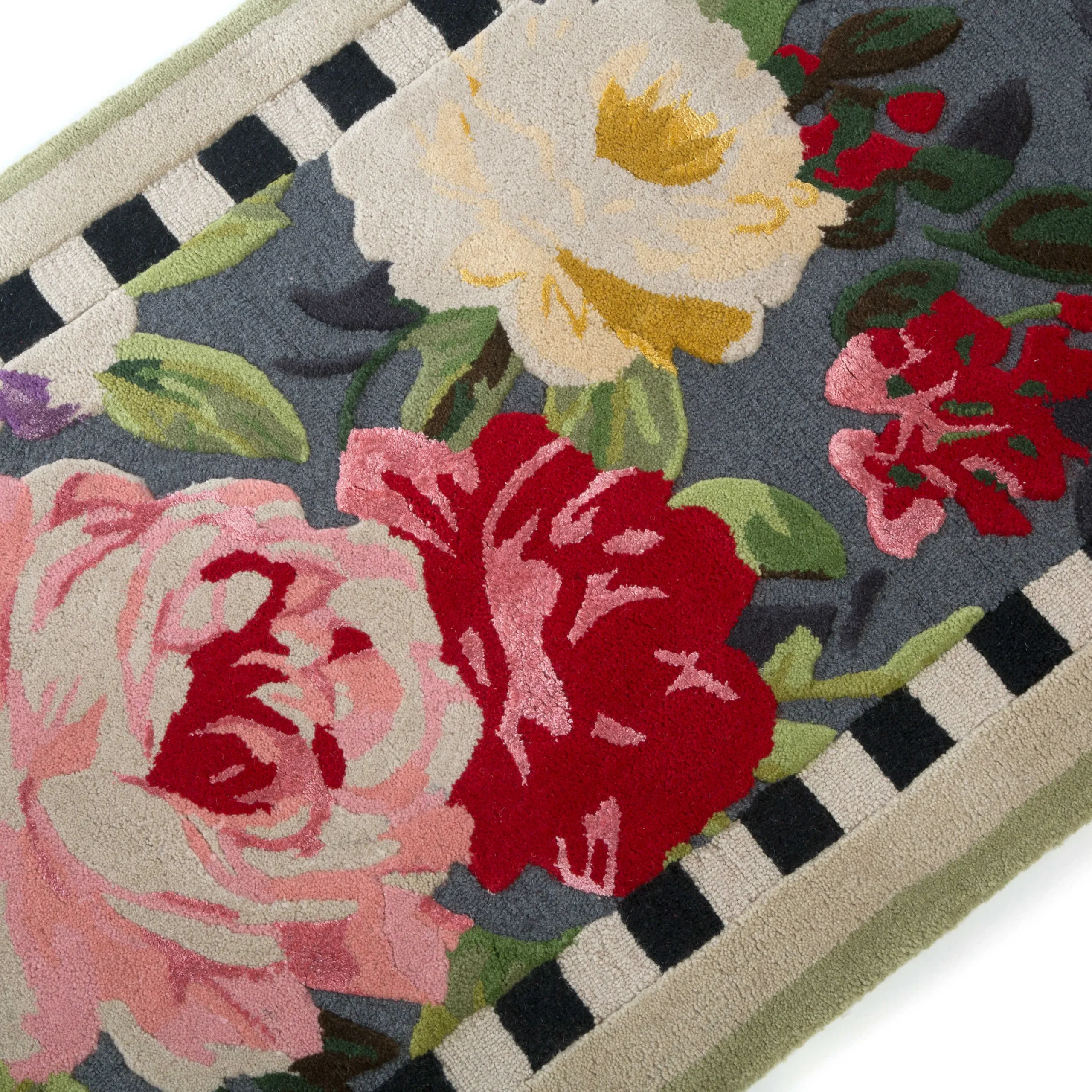 Tudor Rose Rug - 2'8" X 8' Runner|MacKenzie-Childs Hot