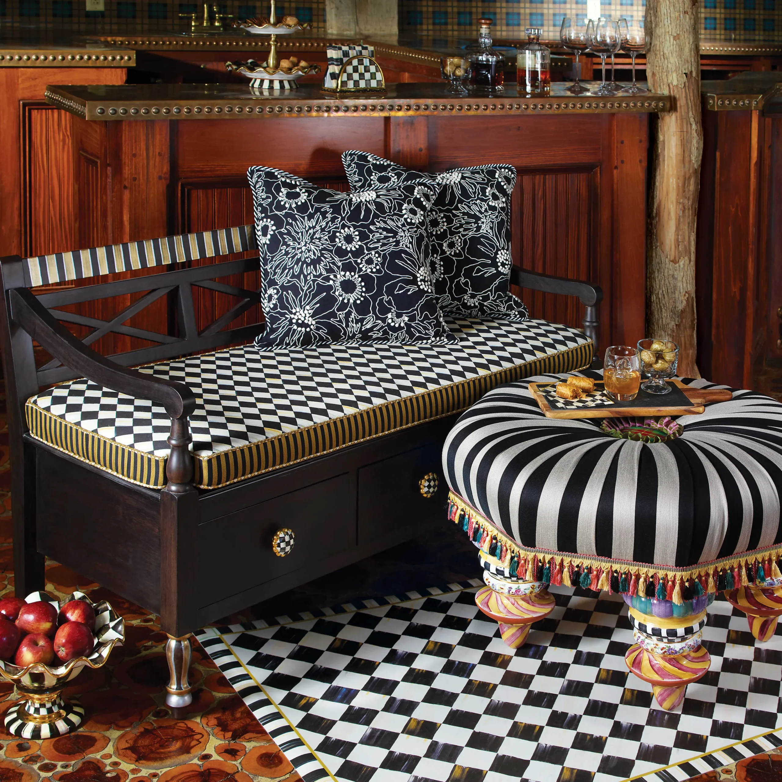 Vendage Bench|MacKenzie-Childs Hot