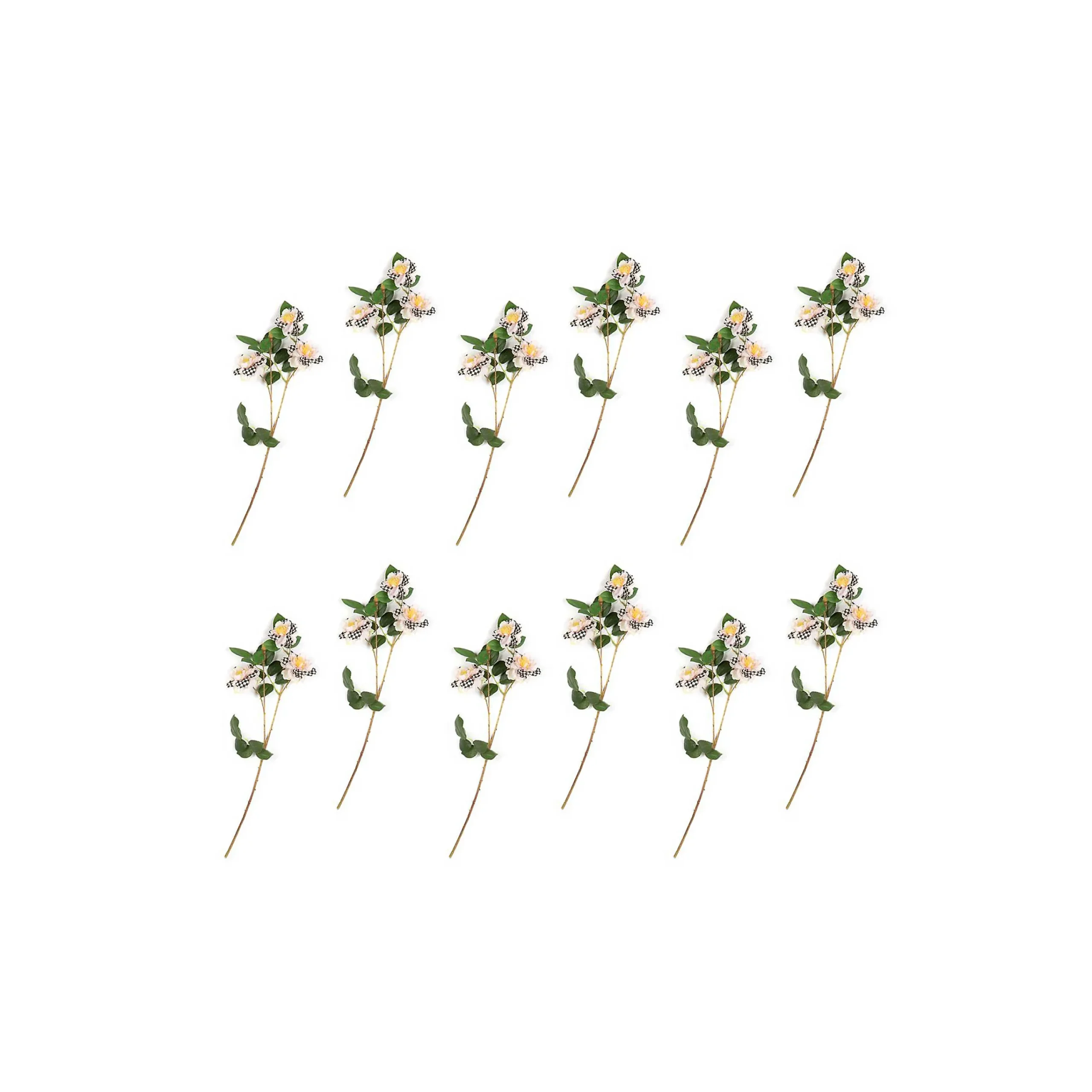 Wild Rose Spray Bouquet - Blush - Set Of 12|MacKenzie-Childs Clearance