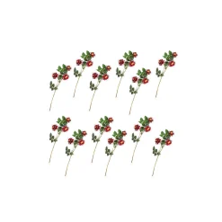 Wild Rose Spray Bouquet - Red - Set Of 12|MacKenzie-Childs Online