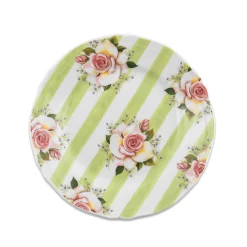 Wildflowers Dessert Plate - Green|MacKenzie-Childs Clearance