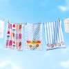 Wildflowers Dish Towel - Blue|MacKenzie-Childs Outlet
