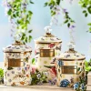 Wildflowers Enamel Large Canister - Green|MacKenzie-Childs Hot
