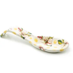 Wildflowers Enamel Spoon Rest - Yellow|MacKenzie-Childs Hot