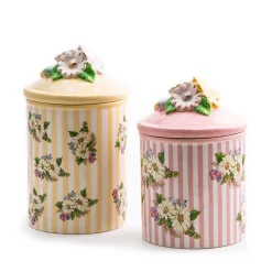 Wildflowers Small Canister - Pink|MacKenzie-Childs New