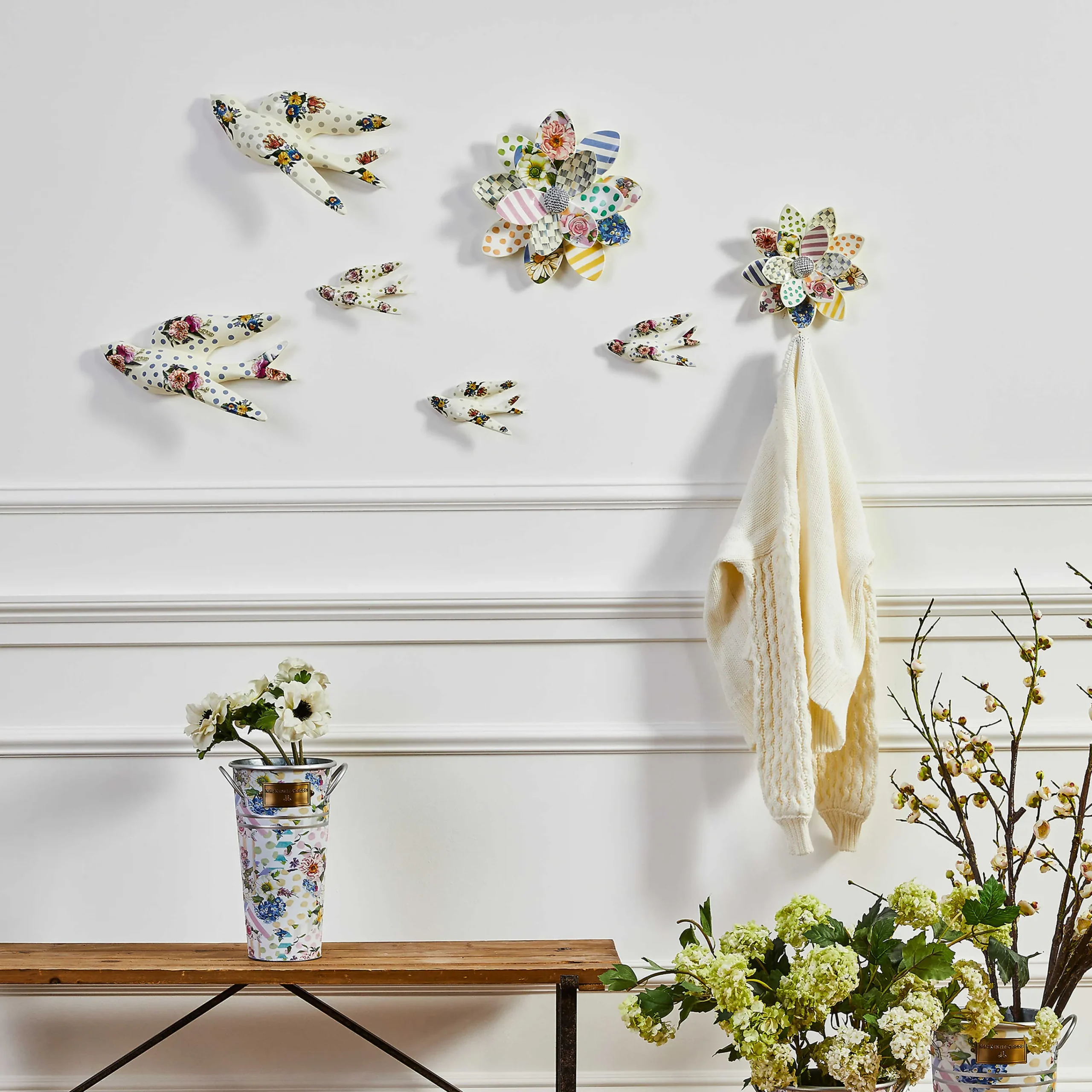 Wildflowers Swallowtail Trio Wall Decor|MacKenzie-Childs Discount