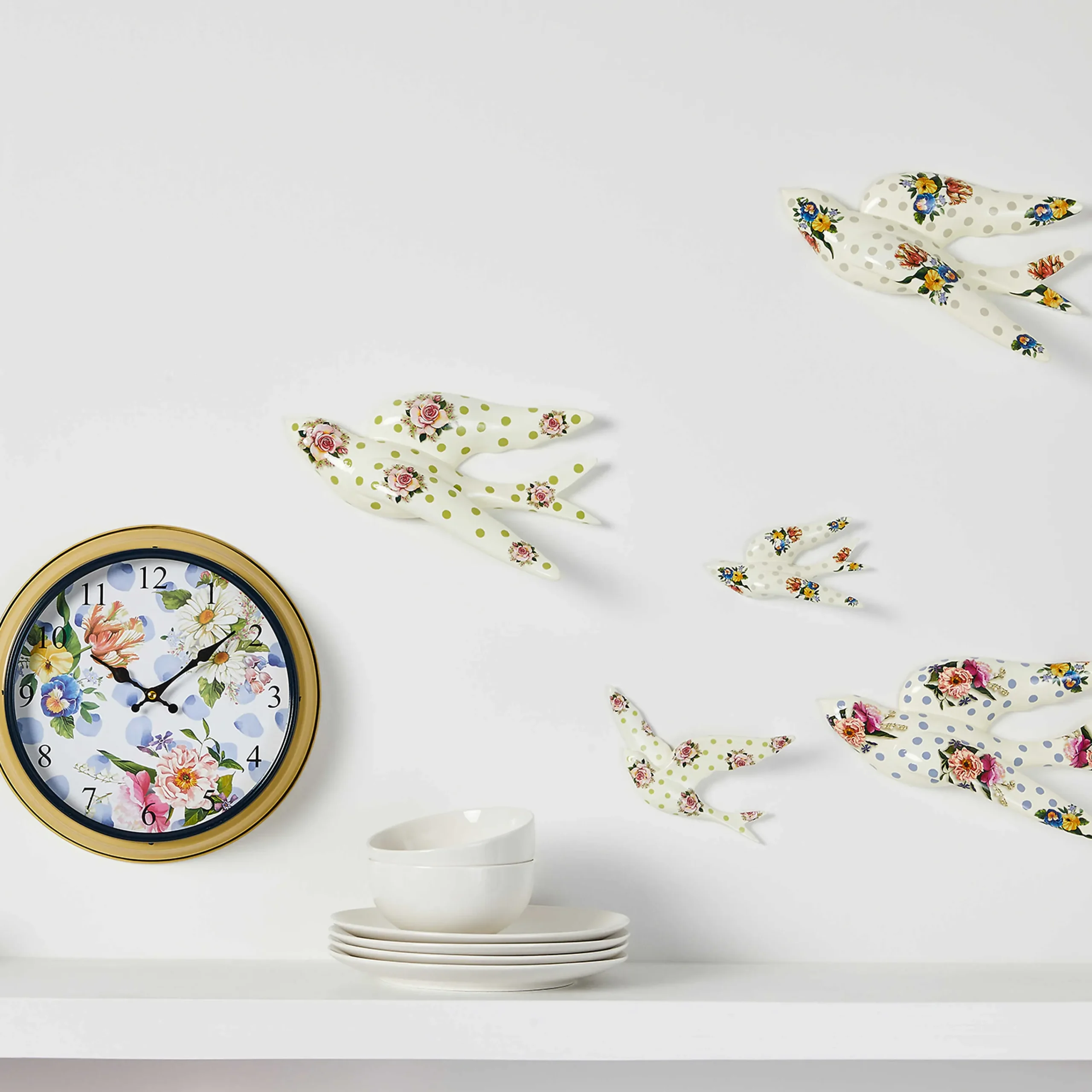 Wildflowers Swallowtail Wall Decor - Green|MacKenzie-Childs Discount
