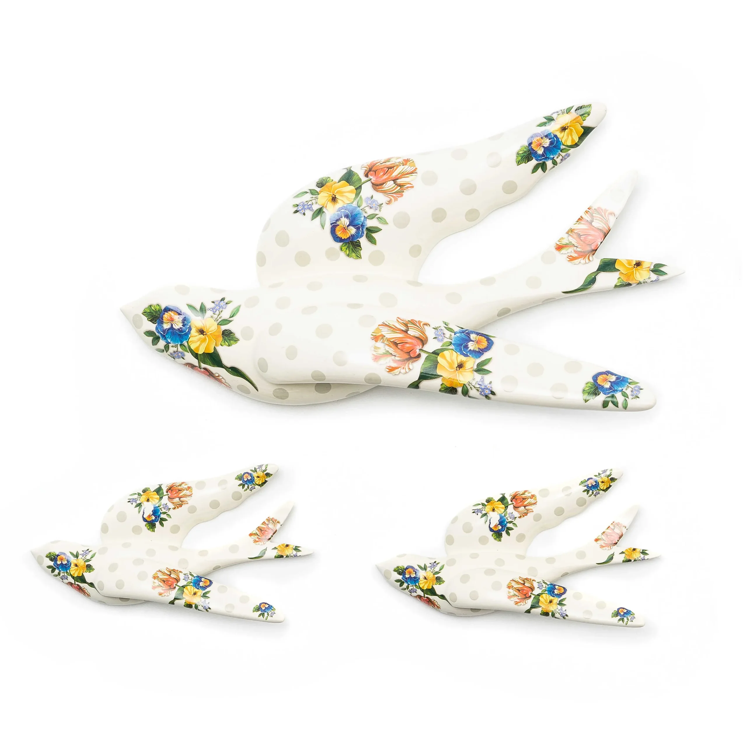 Wildflowers Swallowtail Wall Decor - Grey|MacKenzie-Childs Sale