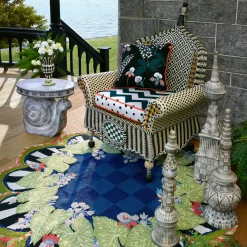 Zanzibar Indoor/Outdoor Rug - 6' Round|MacKenzie-Childs Hot