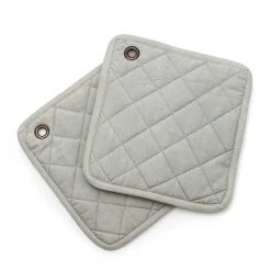 Zig Zag Potholder - Sterling - Set Of 2|MacKenzie-Childs