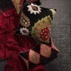 Zig Zag Throw - Black & Red|MacKenzie-Childs Online